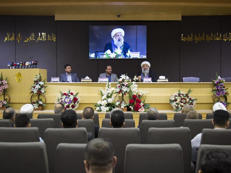 بحث للشيخ علي موحان في مؤتمر الناصر للسلم الأمنيّ والمجتمعيّ