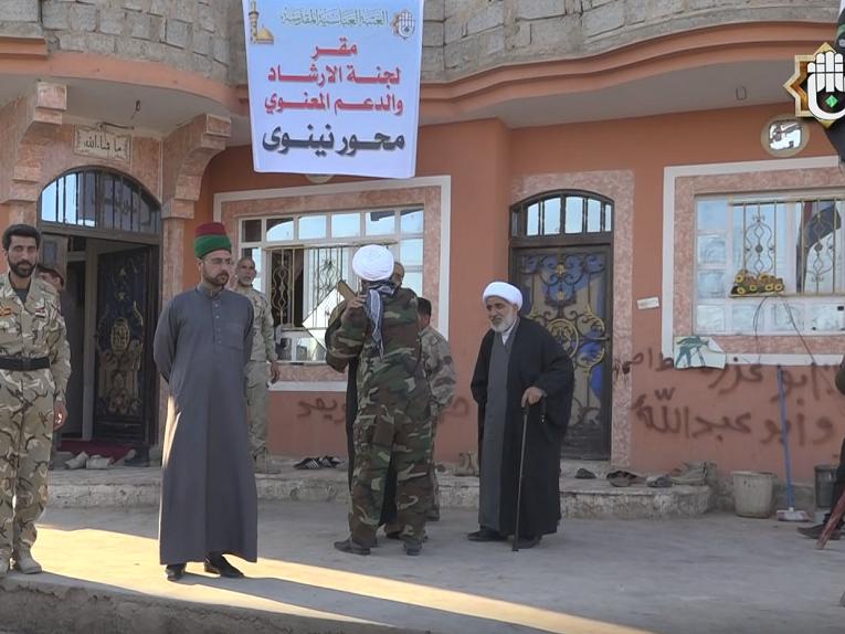 دعم لوجستي  لقوات الحشد الشعبي في محور الموصل 